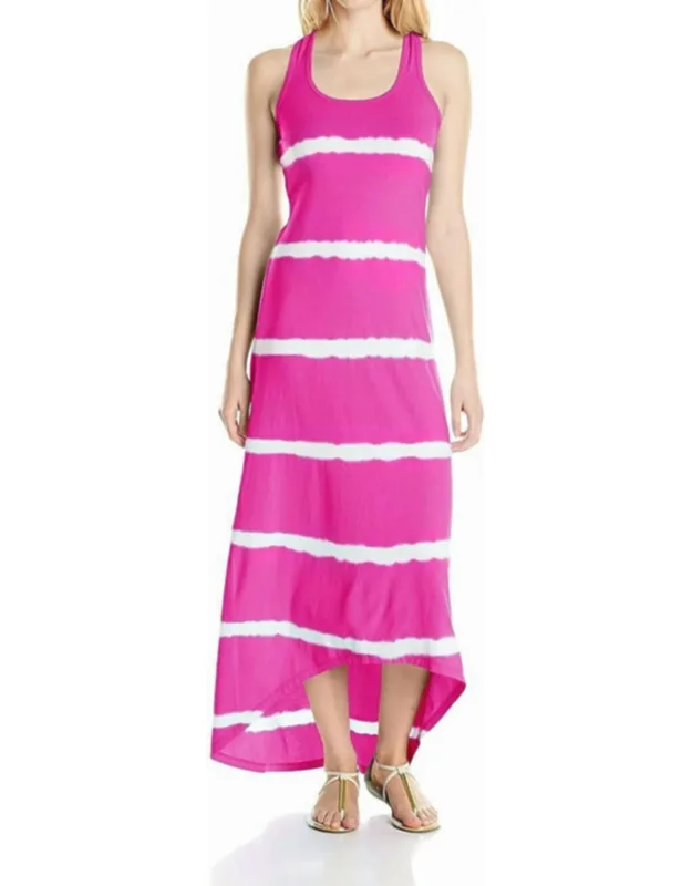 Activewear Tie Dye Striped Maxi Dress