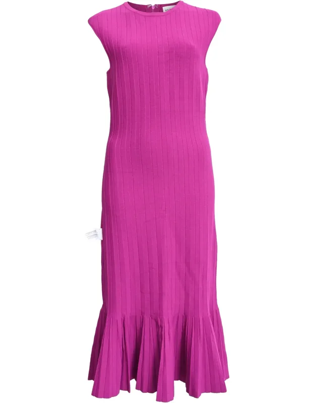 Bridget Ribbed Pleated Dress