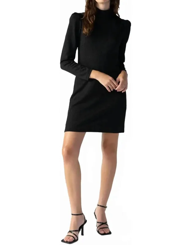 Jewel Button Open Back Dress