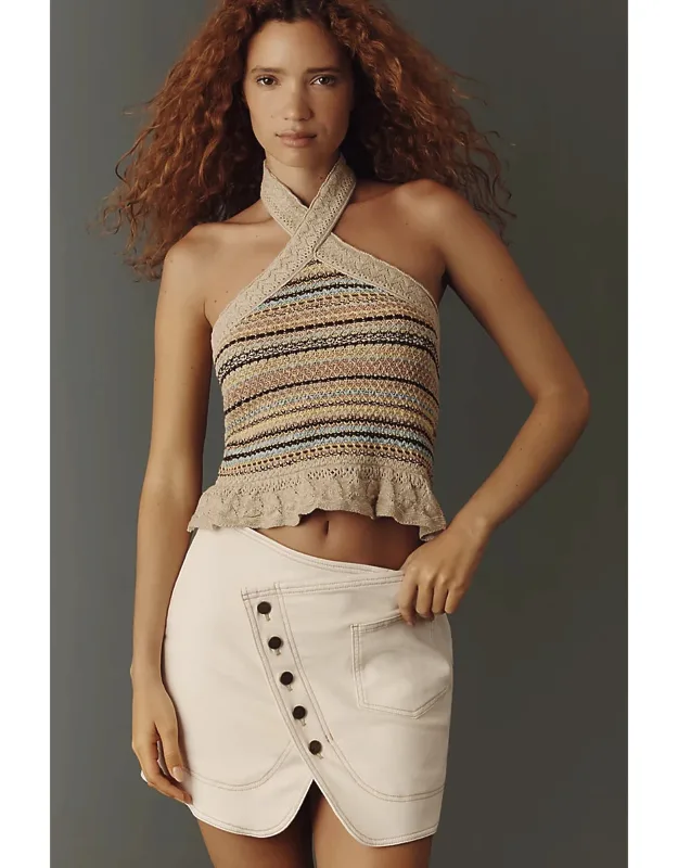 Reworked Wrap Mini Skirt