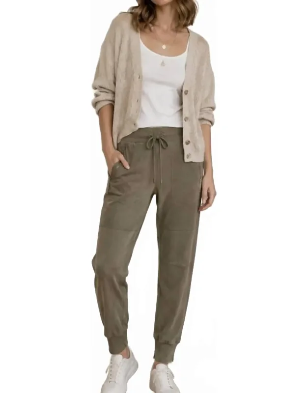 Pre-loved Candace Vegan Suede Jogger Pants
