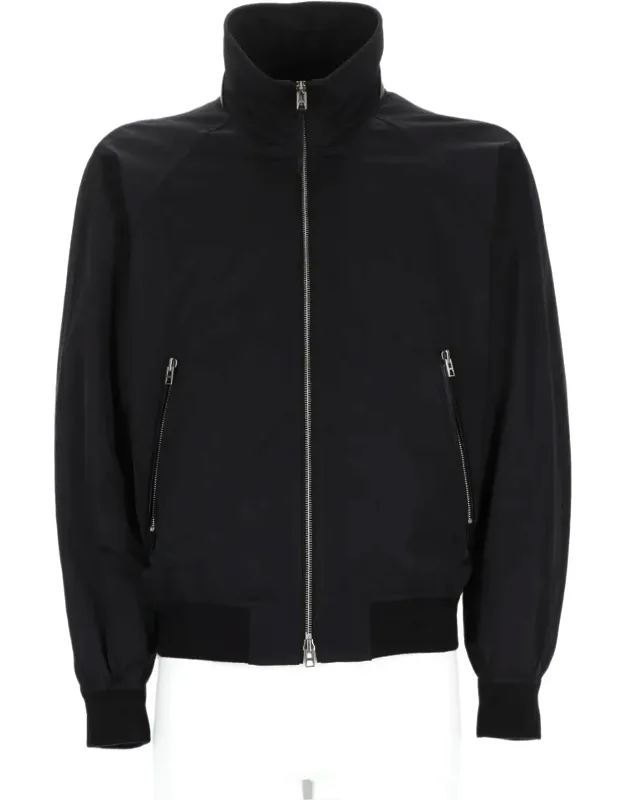 Blouson Jacket With Cashmere Lining And Yoke Detail