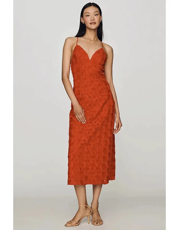 Textured Midi Dress