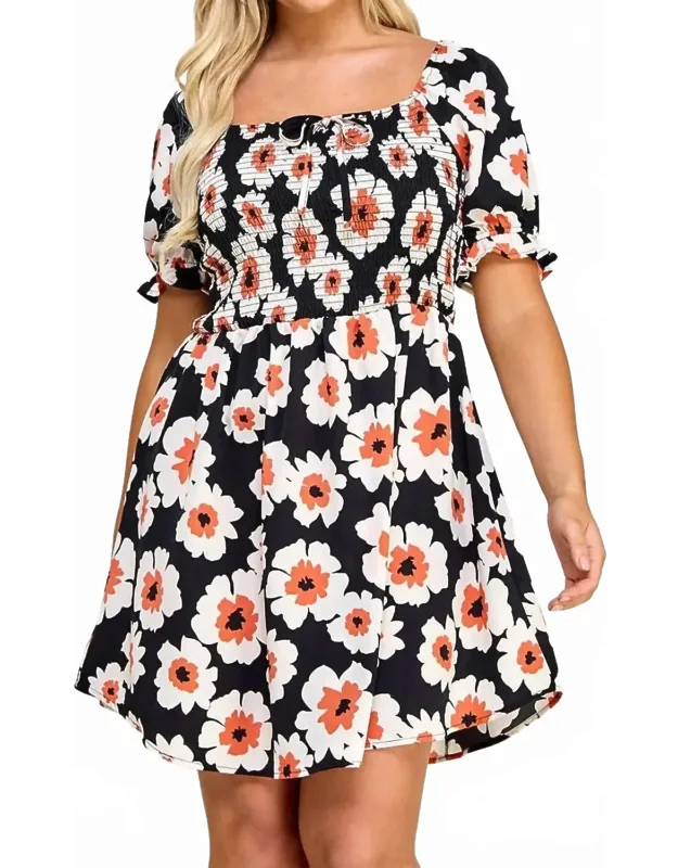 Smocked Babydoll Dress