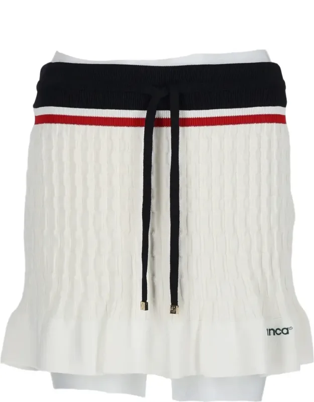 Textured Knit Mini Tennis Skirt