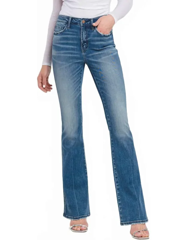 High Rise Full Length Bootcut Jeans