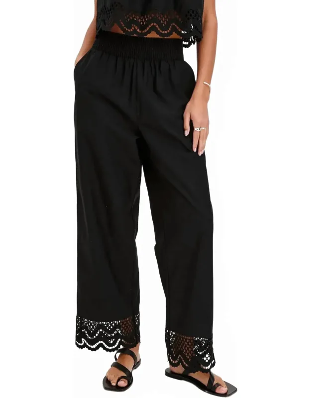 Eyelet Pants