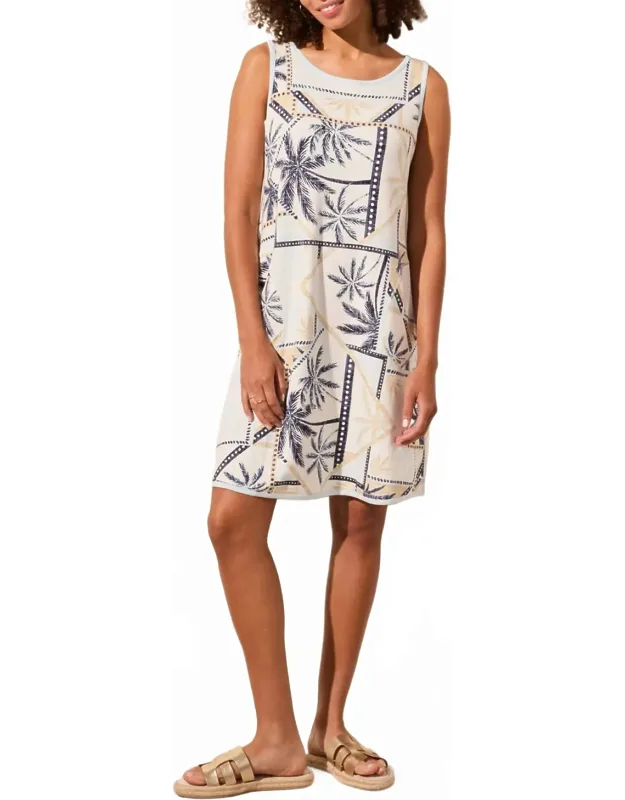 Reversible Tropical Waters Sleeveless Dress