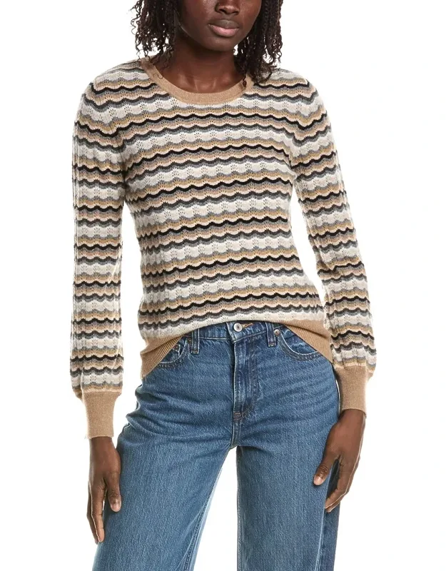Wave Stitch Cashmere Sweater