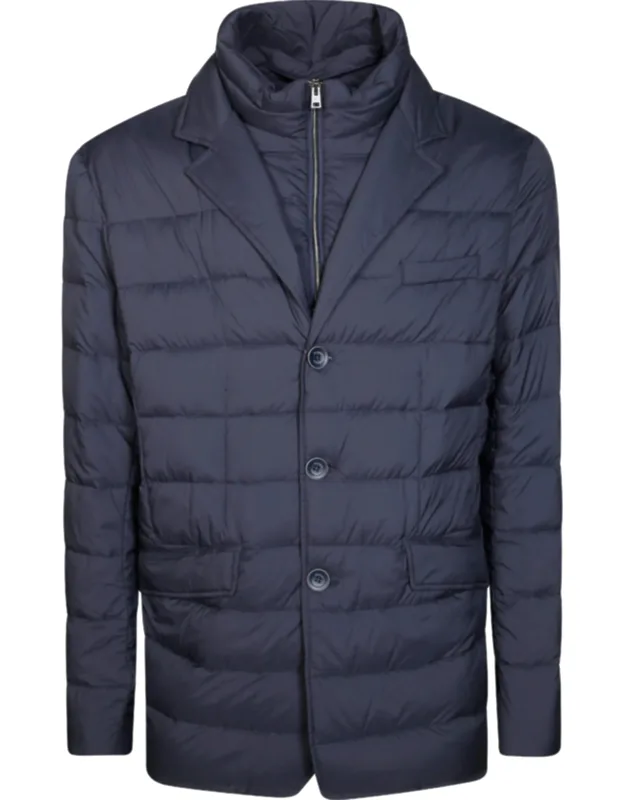 Quilted Blazer-style Down Jacket