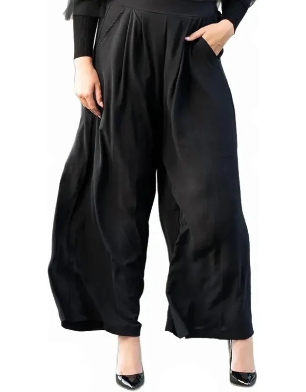 Wide Leg Woven Pants