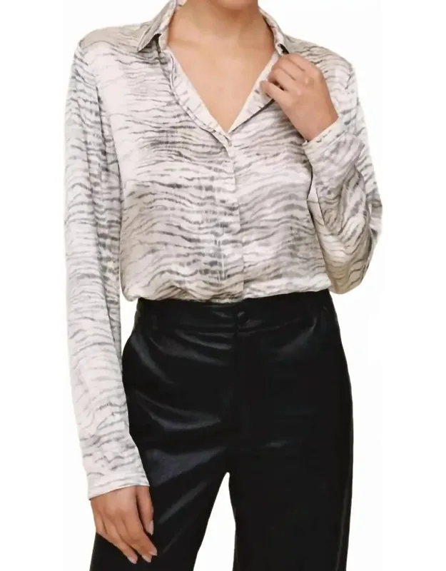Clean Hidden Placket Shirt