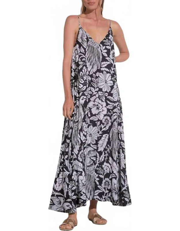 Maldives Print Maxi Dress