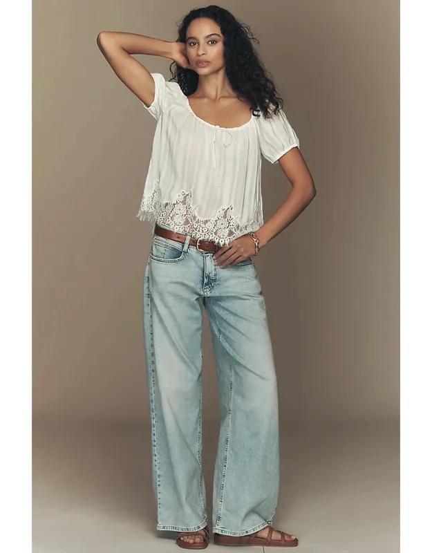 Esme Low-rise Wide-leg Jeans