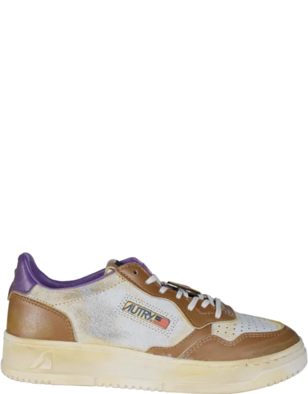 Vintage Low-top Leather Sneakers