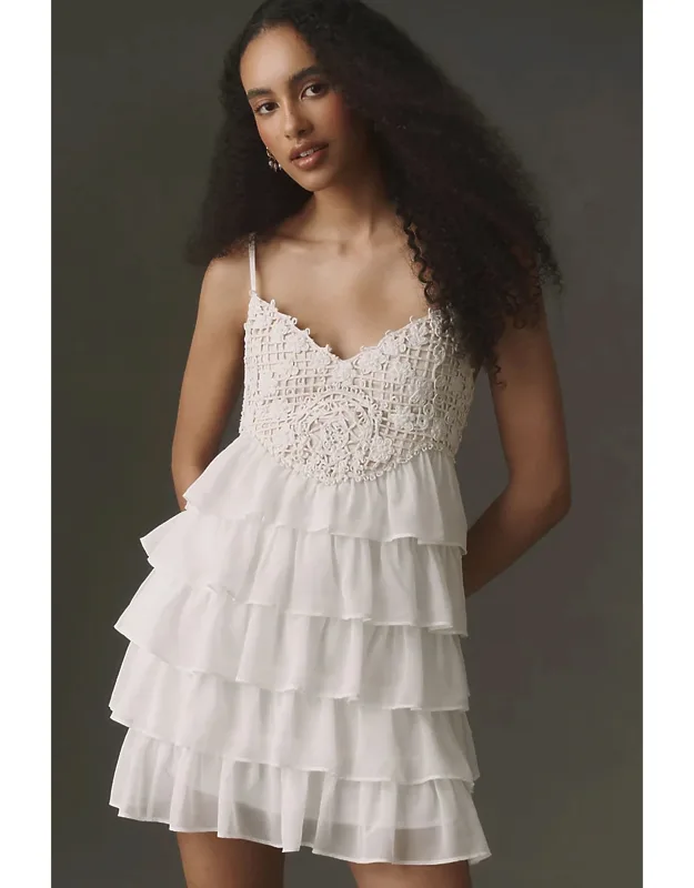 Ruffle Deco Mini Dress