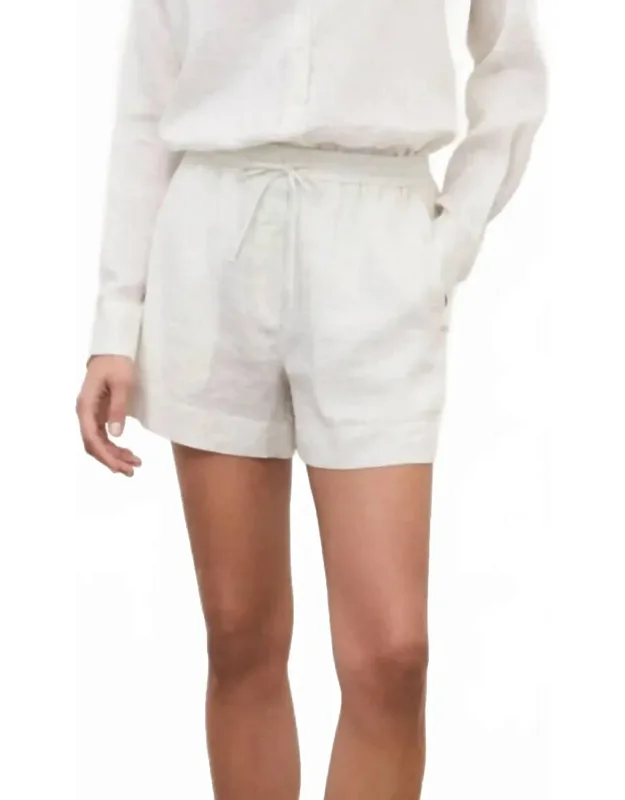Linen Drawstring Shorts