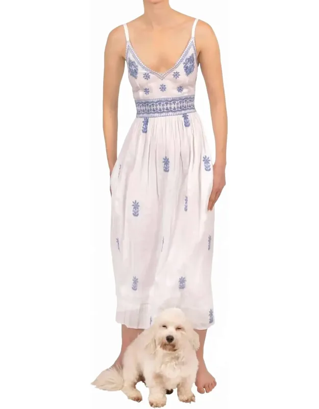 Fiesta Time Embroidered Midi Dress