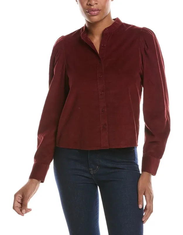 Puff Sleeve Button-up Shirt