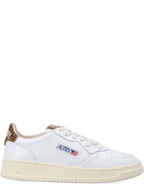 Medalist Low-top Sneakers With Leopard Print Accents