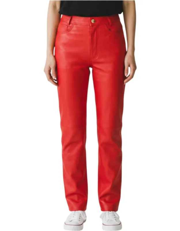 Lamb Leather Biker Jeans - Sogndal