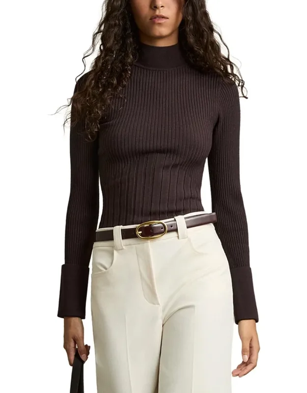 Vienne Mock Neck Top