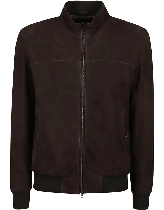 Minimalist Ribbed Goat Skin Jacket