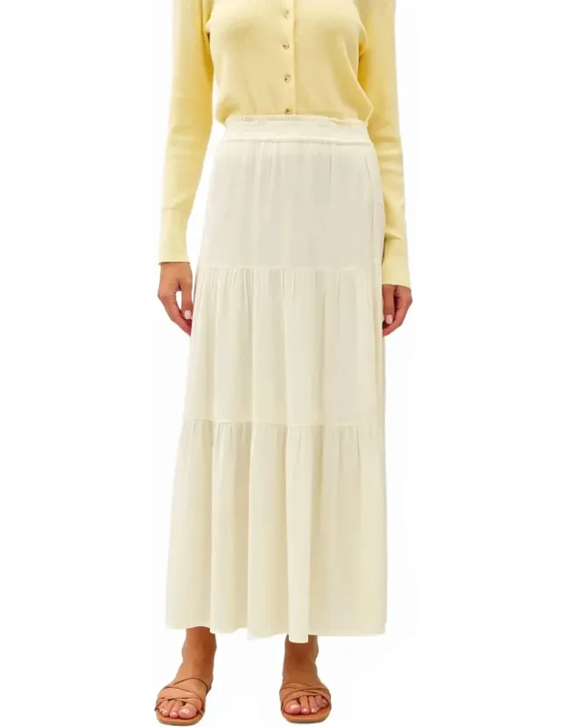 Smocked Maxi Skirt