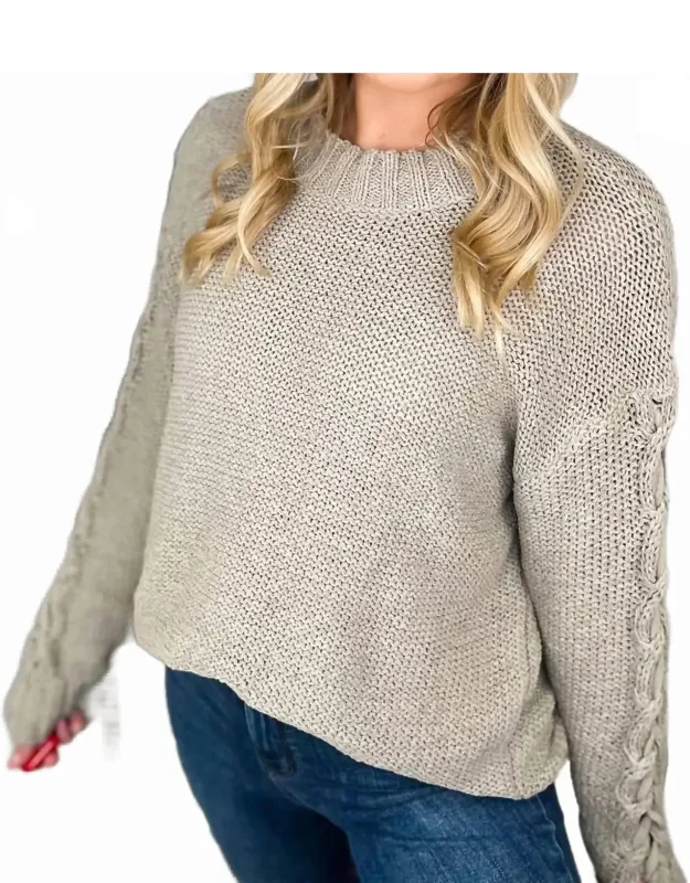 Time Keeps Slipping Knit Long Sleeve Sweater