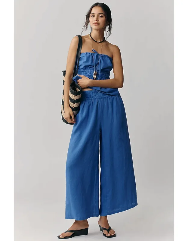 Linen Pull-on Pants