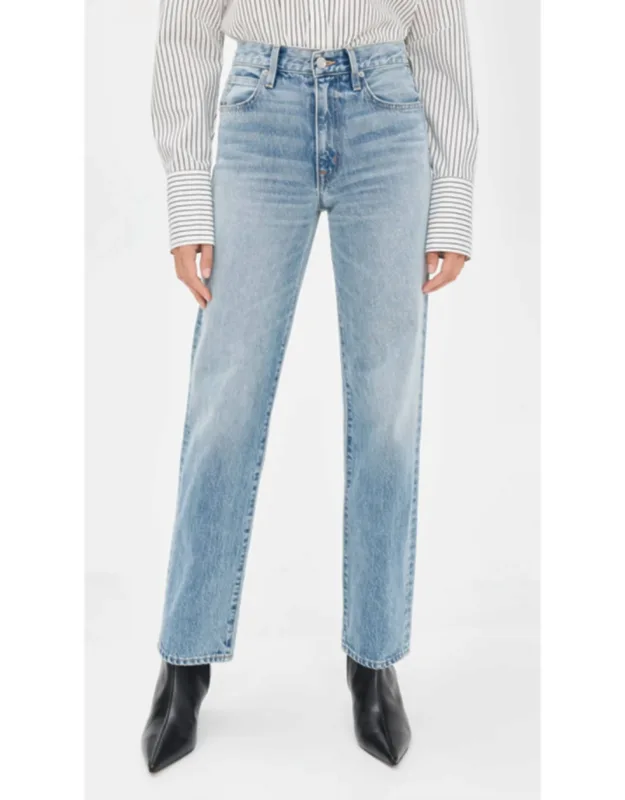 Kendra High Rise Straight Jeans