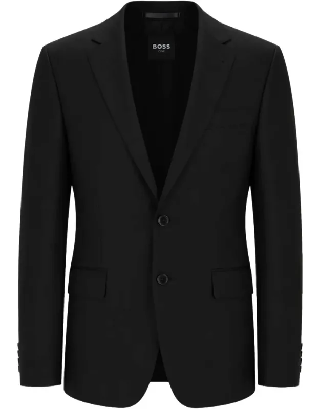 Structured Virgin Wool Tailored Blazer