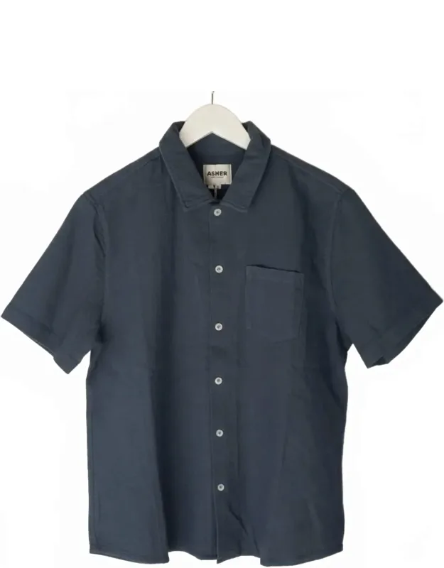 Gary Camp Shirt In Denim - Breathable Cotton, Relaxed Fit