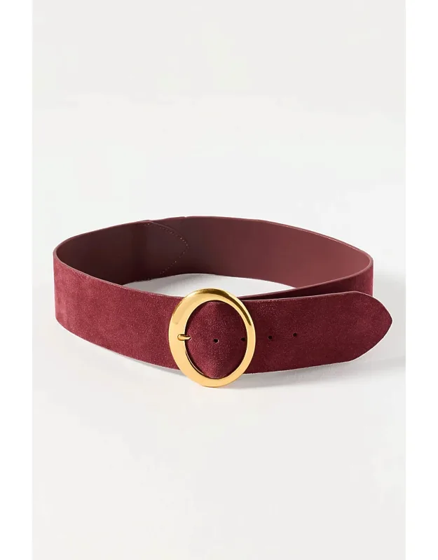 Wide Oval Buckle Belt
