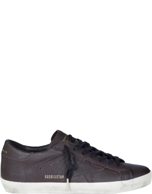 Super Star Textured Leather Low-top Sneakers