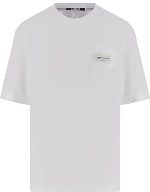 Boxy T-shirt With Minimalist Patch Detail