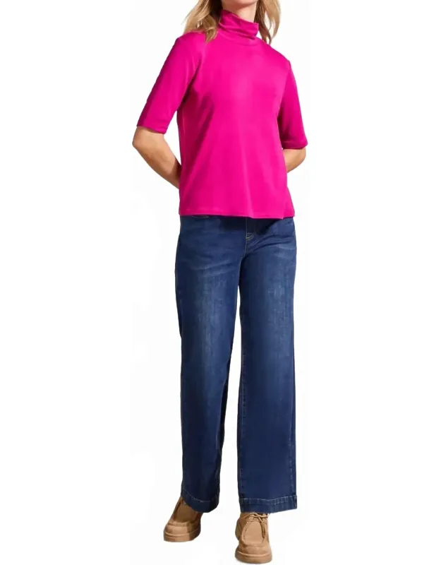 French Terry Elbow Sleeve Top