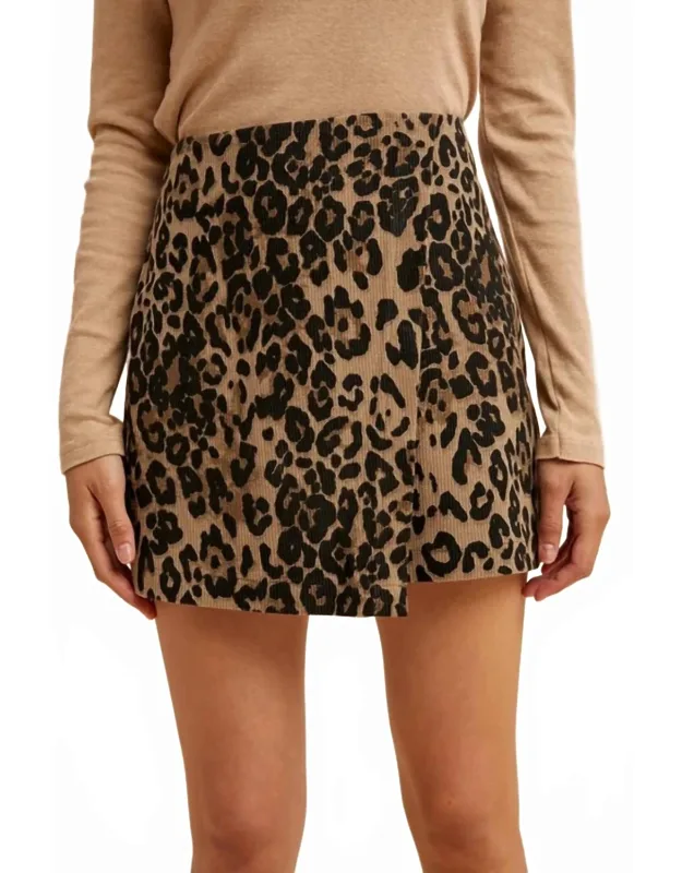 Leopard Mini Skirt