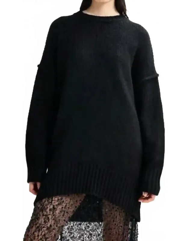 Knit Mini Dress With Ruffle Detail