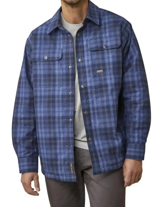 Flannel Insulated Shirt Jacket