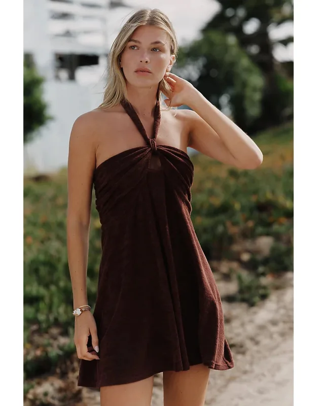 Terry Halter Mini Dress