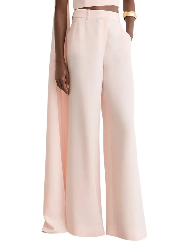 Wide Leg Tailored Trousers