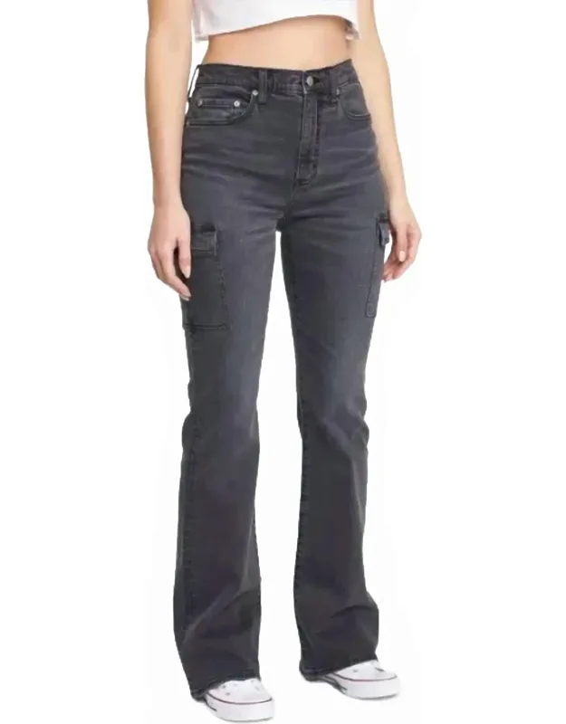 Go Getter Cargo High Rise Flare Jeans