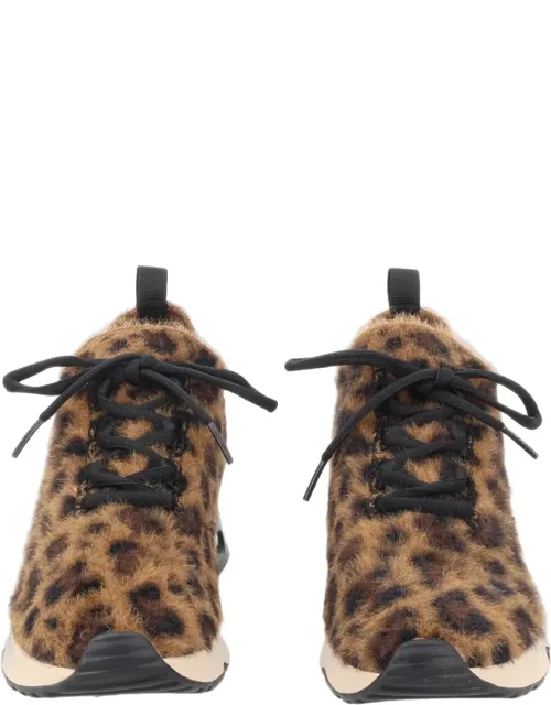 Textured Furry Sneakers