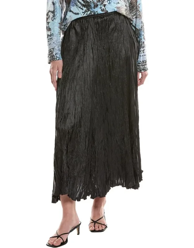 Crinkled Long Skirt