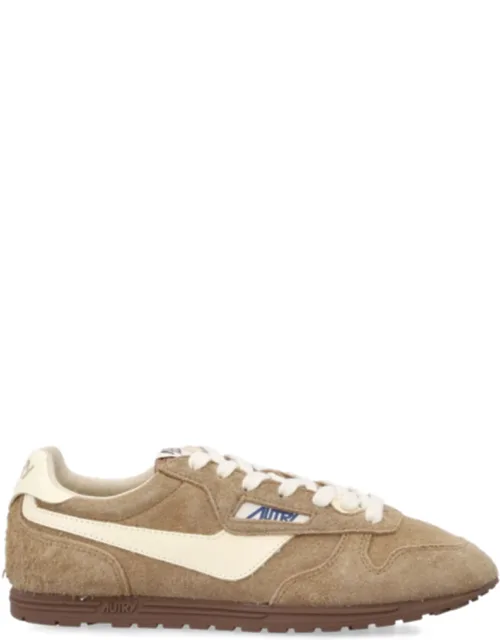 Windspin Low-profile Textured-suede Sneakers