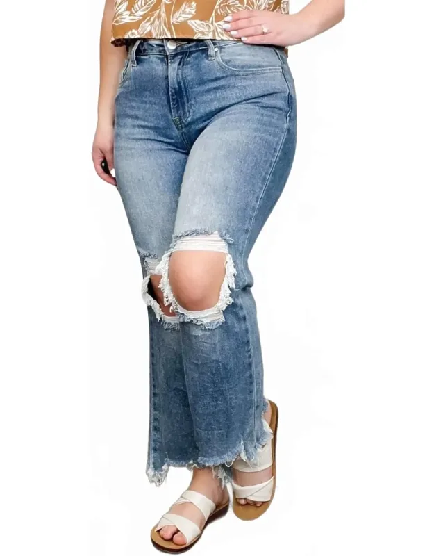 High-rise Straight Leg Cropped Jeans
