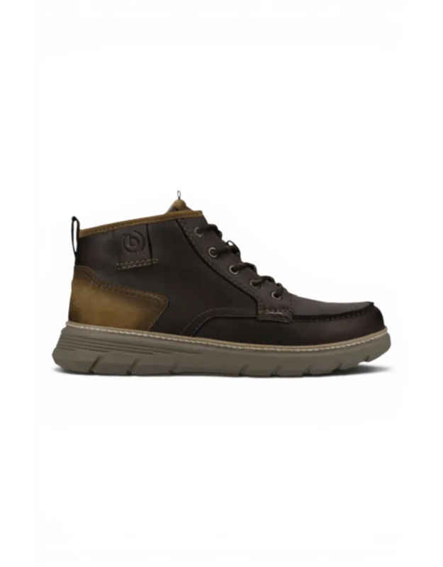 Leather Lace-up Casual Ankle Boots - Pulau