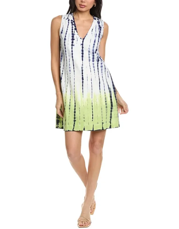 Linen-blend Shift Dress