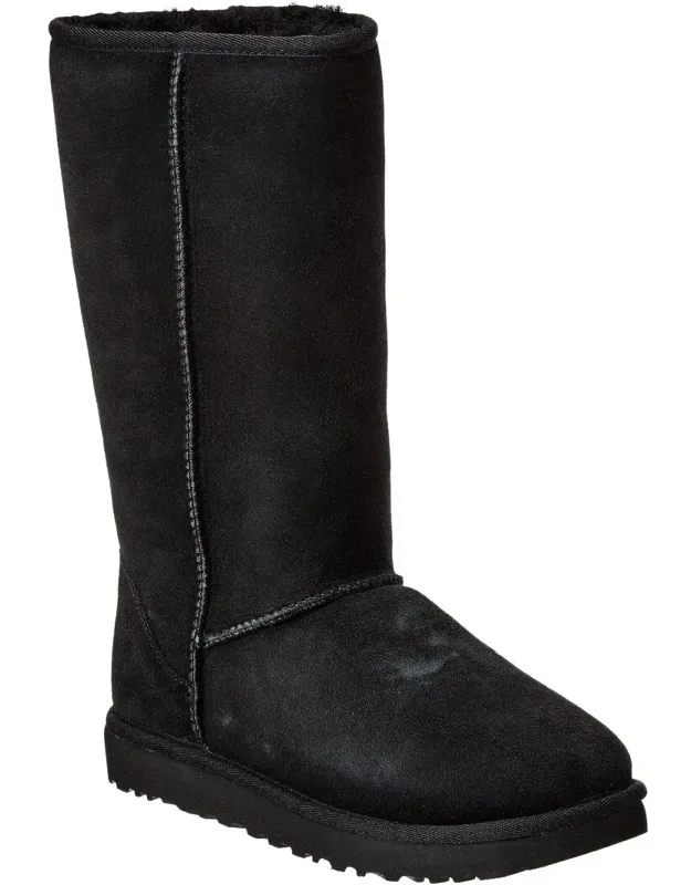 Classic Tall Ii Suede & Shearling Boot